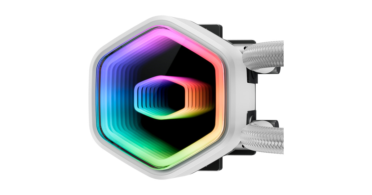 Cooler Master MasterLiquid 360 Core II ARGo White, Watercooling Blanc