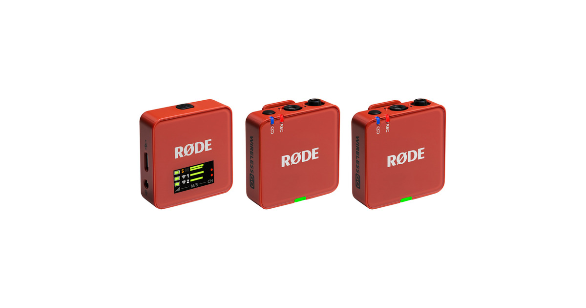 Micro Rouge Rode Microphones Wireless GO (Gen 3), Micro Rouge foncé