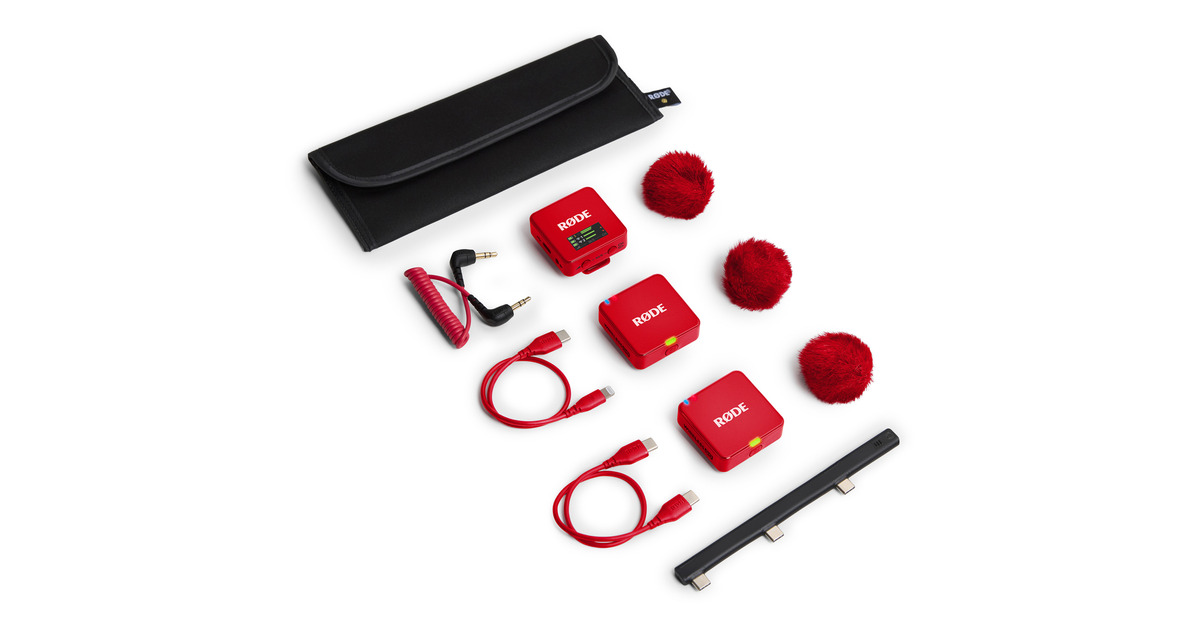 Micro Rouge Rode Microphones Wireless GO (Gen 3), Micro Rouge