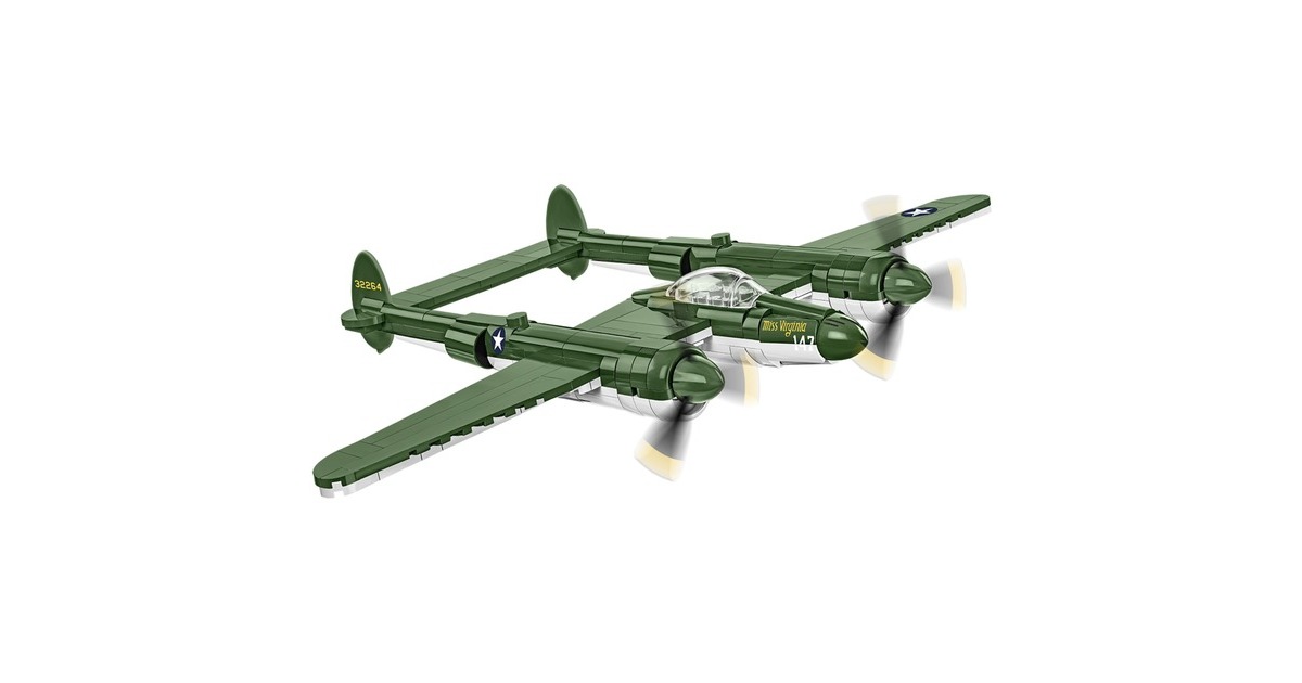 COBI 5882 Lockheed P-38 Lightning - Maquette Avion WWII 335 Pièces, Construction Historique Pour Passionnés