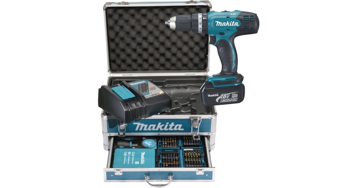 MAKITA Ensemble 6 outils sans fil 18V LXT Lithium-Ion avec 2 batteries  (3.0Ah), chargeur e
