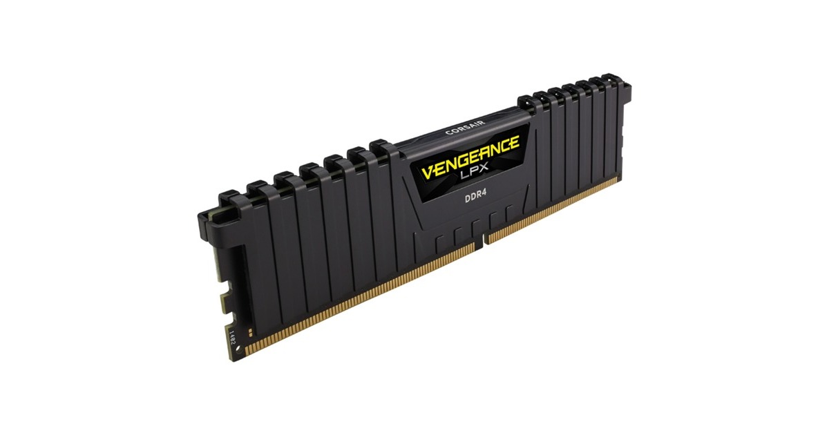 Corsair 64 Go DDR4-2666 Kit, Mémoire vive Noir, CMK64GX4M2A2666C16