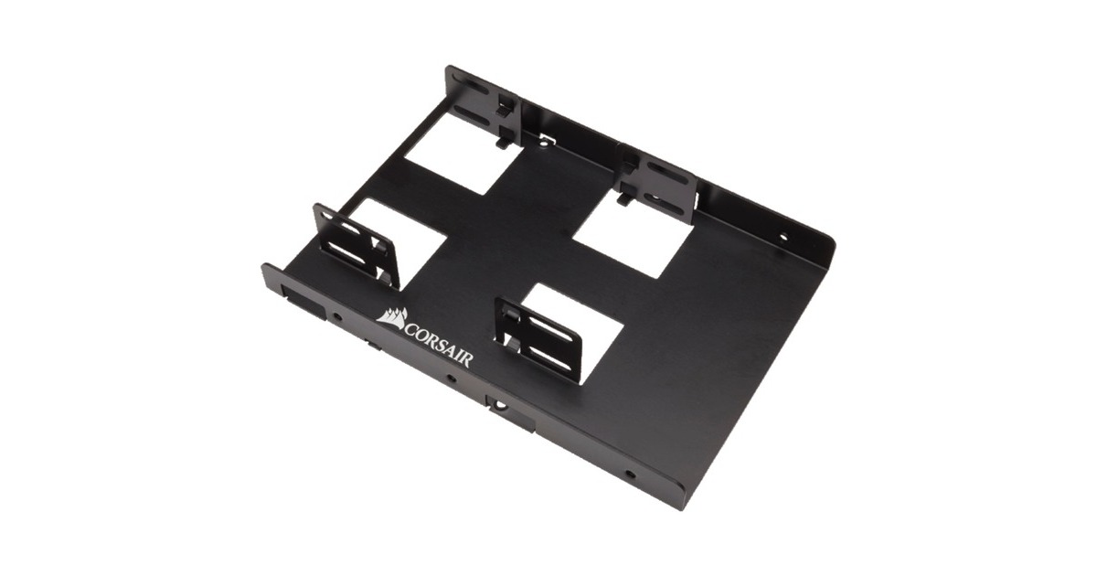 Corsair CSSD BRKT2 Obturateur de baie de lecteur 8 89 cm 3.5 Panneau de support Noir Cadre de montage Noir 8 89 cm 3.5 Panneau de support 2.5