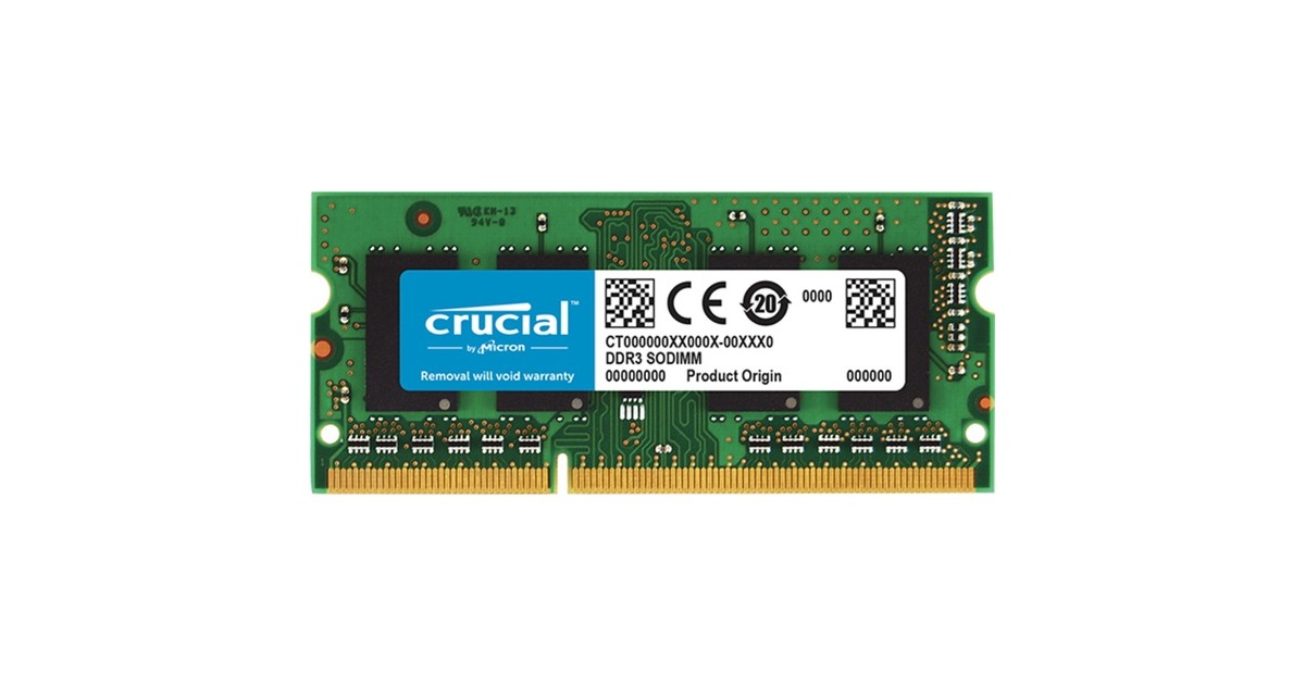 Crucial Apple iMac Macbook 4GB DDR3 1600 PC3-12800 SODIMM Memory Ram CT4G3S160BM