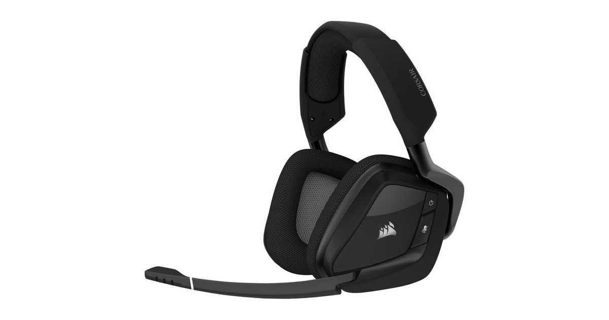 Corsair VOID RGB ELITE Wireless Premium casque gaming over ear Noir carbone PC PlayStation 4 eclairage RGB