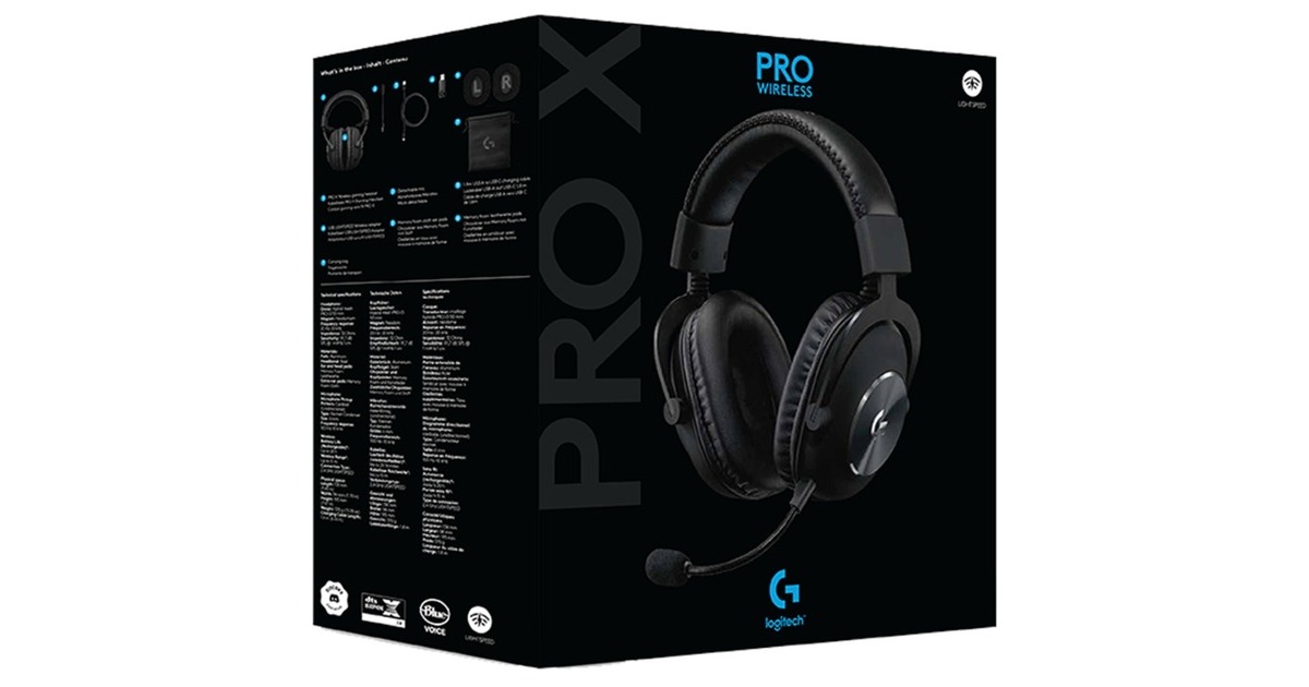 Casque gaming filaire avec micro deporté noir et bleu CT649