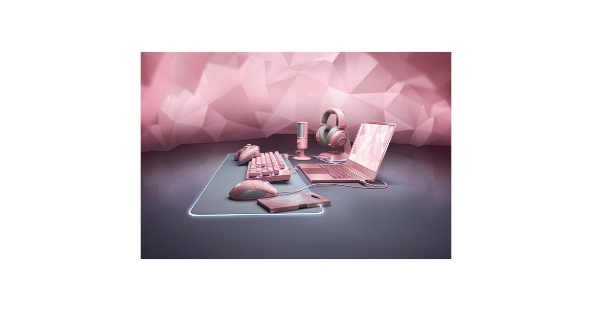 Pink Razer Goliathus Razer Goliathus Extended Chroma - Quartz Pink Edition, Tapis de souris ...