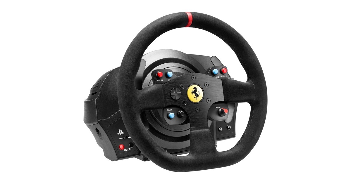 Thrustmaster T300 Ferrari Racing Wheel Alcantara Edition, Volant Noir