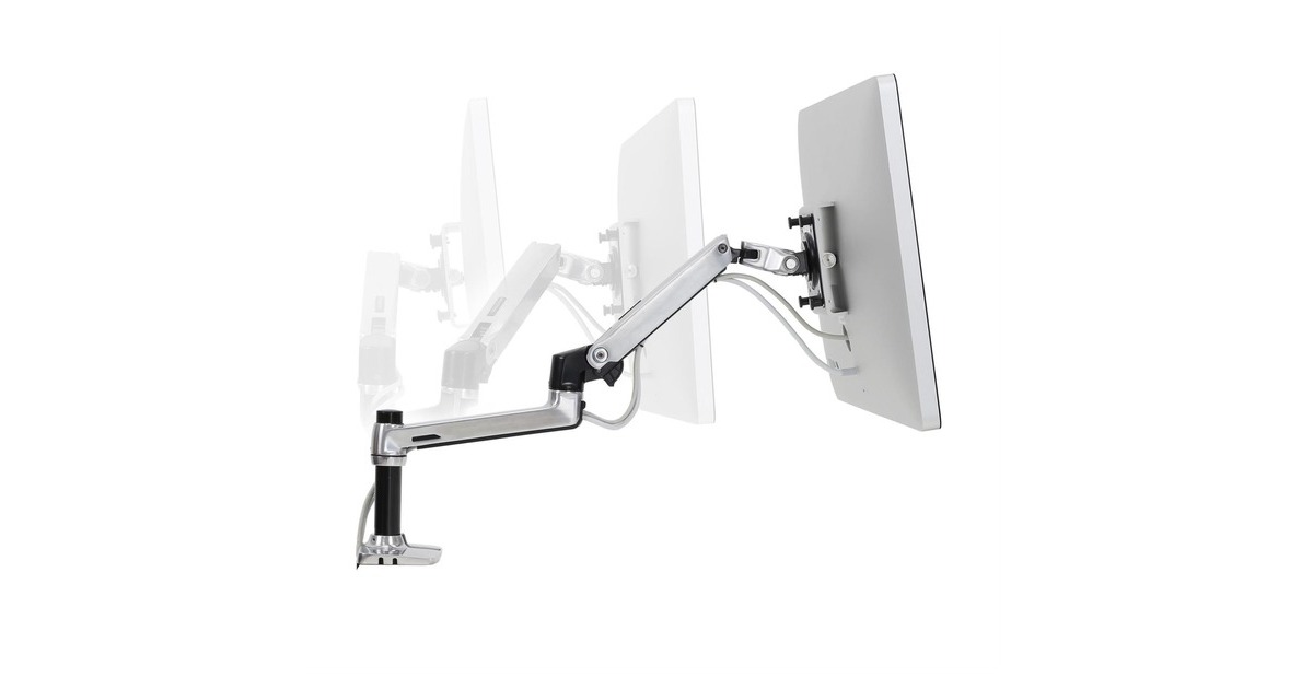 Ergotron LX Desk Mount LCD Monitor Arm, Support de moniteur Argent