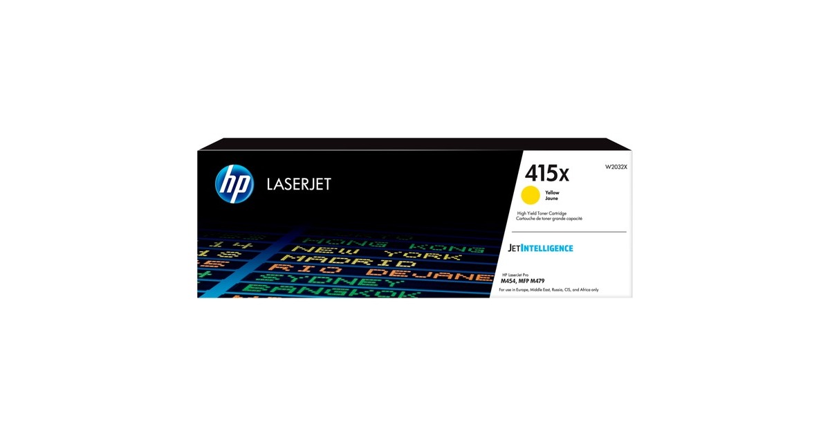 Cartouche de toner LaserJet HP authentique jaune pour HP Color LaserJet