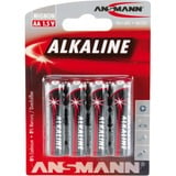 Ansmann 5015563 pile domestique Batterie à usage unique Alcaline Batterie à usage unique, Alcaline, Noir, Gris, 14,5 mm, 14,5 mm, 50,5 mm