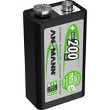 Ansmann maxE 200mAh NiMh, Batterie E-Block, Hybrides nickel-métal (NiMH), 8,4 V, 200 mAh, 17,5 x 28,5 x 48,5 mm