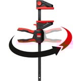 BESSEY Serre-joint à une main avec poignée pivotante EZ360-45 Noir/Rouge