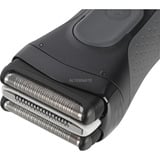 Braun Serie 3 3000S Rasoir à grille Gris Noir/gris, Rasoir à grille, Gris, Chargement, AC/Batterie, Hybrides nickel-métal (NiMH), Batterie intégré