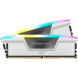 Corsair 32 Go DDR5-6000 Kit, Mémoire vive Blanc, CMH32GX5M2D6000C36W, Vengeance RGB, XMP 3.0