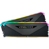 Corsair  Kit 64 Go DDR4-3600, Mémoire vive Noir, CMN64GX4M2Z3600C18, Vengeance RGB RT, XMP 2.0