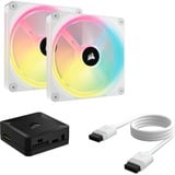 Corsair iCUE LINK QX140 RGB 140mm PWM Fans Starter Kit - Wit, Ventilateur de boîtier Blanc