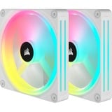 Corsair iCUE LINK QX140 RGB 140mm PWM Fans Starter Kit - Wit, Ventilateur de boîtier Blanc