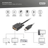 Digitus AK-340301-030-S, Adaptateur Noir