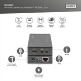 Digitus Kit d'extension HDMI 4K HDBaseT Noir