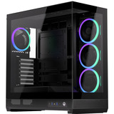 ENDORFY Fishtank 6000 Corona boîtier midi tower Noir | 2x USB-A | 1x USB-C | RGB | Verre Trempé