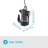 GARDENA 20000 BASIC 9017-47, Pompe submersible et pression Gris/Noir