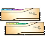 G.Skill 48 Go DDR5-8000 (2x 24 Go) Dual-Kit, Mémoire vive Or, F5-8000J4048F24GX2-TR5G, Trident Z5 Royal, XMP 3.0