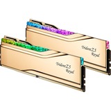 G.Skill 48 Go DDR5-8000 (2x 24 Go) Dual-Kit, Mémoire vive Or, F5-8000J4048F24GX2-TR5G, Trident Z5 Royal, XMP 3.0