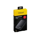 Intenso 2TB 2.5" Memory Case USB 3.0 disque dur externe 2000 Go Noir Noir, 2000 Go, 2.5", 3.2 Gen 1 (3.1 Gen 1), 5400 tr/min, Noir