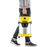 Kärcher WD 3 S V-17/4/20 17 L Aspirateur sans sac Sec&humide 1000 W Sac à poussière, Aspirateur sec/humide Jaune/en acier inoxydable, 1000 W, Aspirateur sans sac, Sec&humide, Sac à poussière, 17 L, Filtrage