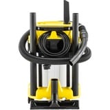 Kärcher WD 3 S V-17/4/20 17 L Aspirateur sans sac Sec&humide 1000 W Sac à poussière, Aspirateur sec/humide Jaune/en acier inoxydable, 1000 W, Aspirateur sans sac, Sec&humide, Sac à poussière, 17 L, Filtrage