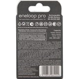 Panasonic Eneloop Pro Batterie rechargeable AAA Hybrides nickel-métal (NiMH) Batterie rechargeable, AAA, Hybrides nickel-métal (NiMH), 4 pièce(s), 930 mAh, Noir