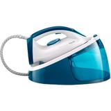 Philips Centrale vapeur, pression de la pompe maxi. 5,2 bar, Centrales à vapeur Blanc/Bleu, pression de la pompe maxi. 5,2 bar, 2400 W, 300 g/min, Semelle en céramique, 5,2 bar, 1,5 L, 120 g/min