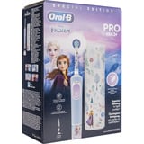 Procter & Gamble Vitality Pro Frozen Enfant Brosse à dents rotative oscillante Noir, Gris, Brosse a dents electrique Bleu clair/Blanc, Enfant, Brosse à dents rotative oscillante, Pouls, Noir, Gris, 2 min, Noir