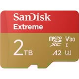 SanDisk Extreme microSDXC 2 To, Carte mémoire UHS-I U3, V30, A2, adaptateur inclus