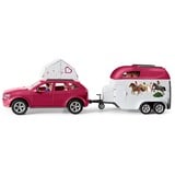 Schleich Horse Club - Aventure avec voiture et remorque à chevaux, Jeu véhicule 42535