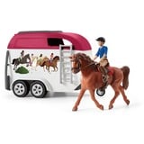 Schleich Horse Club - Aventure avec voiture et remorque à chevaux, Jeu véhicule 42535