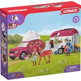 Schleich Horse Club - Aventure avec voiture et remorque à chevaux, Jeu véhicule 42535