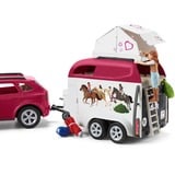 Schleich Horse Club - Aventure avec voiture et remorque à chevaux, Jeu véhicule 42535