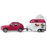 Schleich Horse Club - Aventure avec voiture et remorque à chevaux, Jeu véhicule 42535