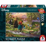 Schmidt Spiele Thomas Kinkade Studios: Disney Dreams Collection - Rebelle, Merida Légende des Highlands, Puzzle 