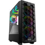 Sharkoon RGB HEX reconditionné boîtier midi tower Noir | 2x USB-A | 1x USB-C | RGB | Window