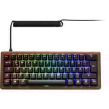 Sharkoon clavier gaming Bois/Noir, Layout DE, Gateron G Pro 3.0 Yellow