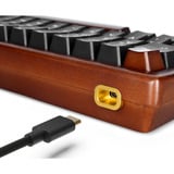 Sharkoon clavier gaming Bois/Noir, Layout DE, Gateron G Pro 3.0 Yellow
