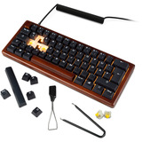 Sharkoon clavier gaming Bois/Noir, Layout DE, Gateron G Pro 3.0 Yellow