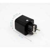 Shelly Plug M Gen3, Switch socket Noir