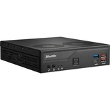 Shuttle Slim PC DH770 , S1700, 2x HDMI, 2x DP , 2x 2.5G LAN, 2x COM, 8x USB, 1x 2.5", 2x M.2, fonctionnement permanent 24/7, attaches VESA, Barebone Noir, S1700, 2x HDMI, 2x DP , 2x 2.5G LAN, 2x COM, 8x USB, 1x 2.5", 2x M.2, fonctionnement permanent 24/7, attaches VESA, 1,35L mini PC, Mini PC type barebone, Intel H770, LGA 1700, DDR5-SDRAM, PCI Express, Série ATA III