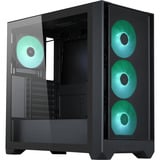Silentware Flow 110 A-RGB boîtier midi tower Noir | 2x USB-A | RGB | Verre Trempé