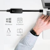 TP-Link UE306 station d'accueil Avec fil USB Noir, Carte réseau Avec fil, USB, 10,100,1000 Mbit/s, Noir, CE, FCC, RoHS, Windows 10, Windows 10 Education, Windows 10 Education x64, Windows 10 Enterprise, Windows 10...