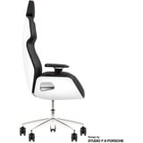 Thermaltake Chaise de gaming ARGENT E700 Glacier White, Siège gaming Blanc/Noir